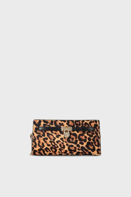 Michael Kors Leopar Desenli Çıkarılabilir Zincir Askılı 32F5GNXC0H706 Bayan Çanta 32F5GNXC0H 706 LEOPAR - Michael Kors