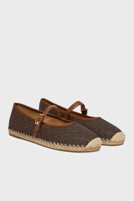 Michael Kors Logo Tokalı Kadın Espadril 40R6LYFP1B 200 KAHVE - Michael Kors (1)
