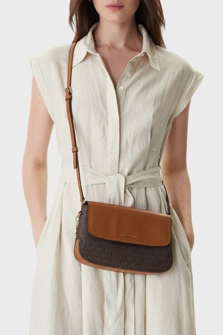 Michael Kors Logolu Ayarlanabilir Askılı 32R6G0XC1B252 Kadın Çanta 32R6G0XC1B 252 KAHVE - Michael Kors (1)