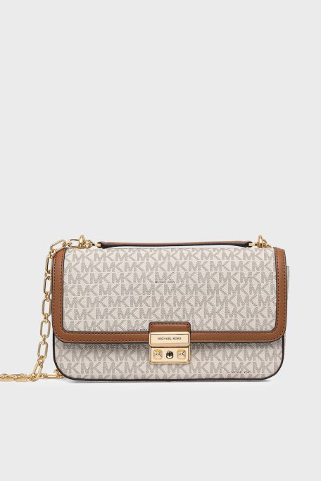 Michael Kors Logolu Ayarlanabilir Zincir Askılı 30R5G2RL7B149 Kadın Çanta 30R5G2RL7B 149 EKRU - Michael Kors