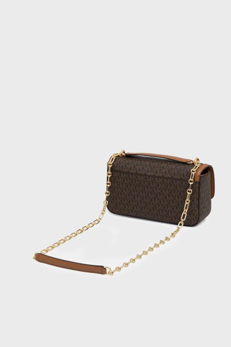 Michael Kors Logolu Ayarlanabilir Zincir Askılı 30R5G2RL7B252 Kadın Çanta 30R5G2RL7B 252 KAHVE - Michael Kors (1)