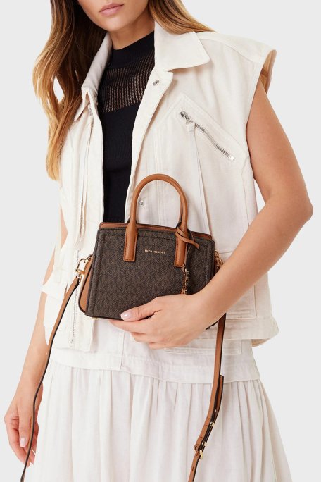 Michael Kors Logolu Çıkarılabilir Askılı 32F5G9IC0B252 Bayan Çanta 32F5G9IC0B 252 KAHVE - Michael Kors (1)