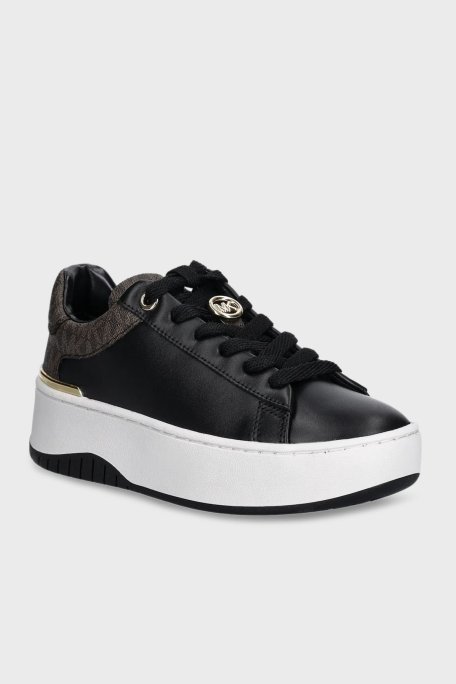 Michael Kors Logolu Deri Sneaker 43F5DTFS6L292 Bayan Ayakkabı 43F5DTFS6L 292 SİYAH - Michael Kors (1)