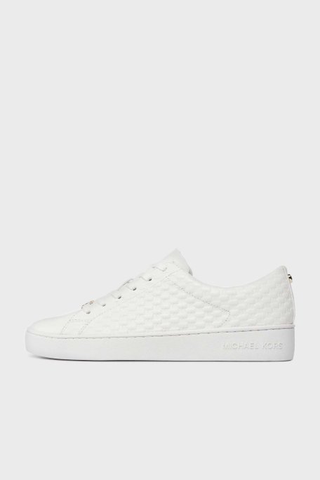 Michael Kors Logolu Deri Sneaker 43R4KTFS1L085 Bayan Ayakkabı 43R4KTFS1L 085 BEYAZ - Michael Kors (1)