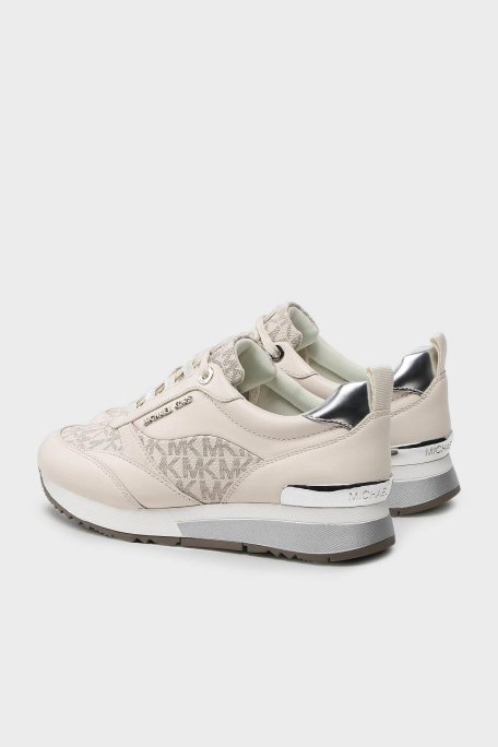 Michael Kors Logolu Deri Sneaker 43T2ALFS4L132 Bayan Ayakkabı 43T2ALFS4L 132 KREM - Michael Kors (1)