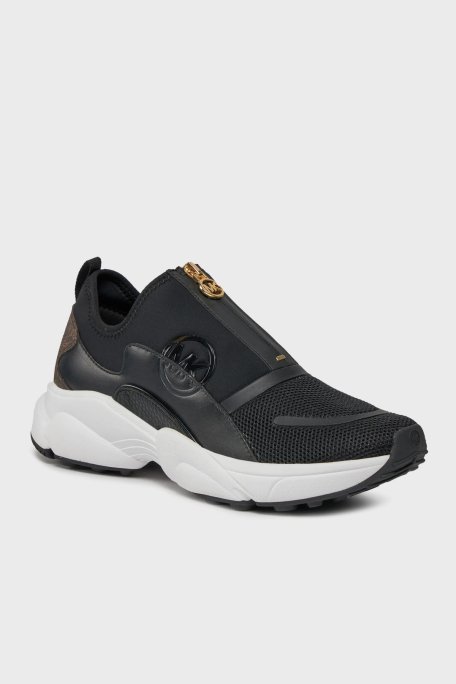 Michael Kors Logolu Fermuarlı Sneaker 43H3SMFSHD212 Kadın Ayakkabı 43H3SMFSHD 212 SİYAH-KAHVE - Michael Kors (1)