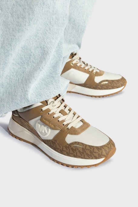 Michael Kors Logolu Kalın Taban Sneaker 43F1THFS2B293 Bayan Ayakkabı 43F1THFS2B 293 TABA - Michael Kors (1)