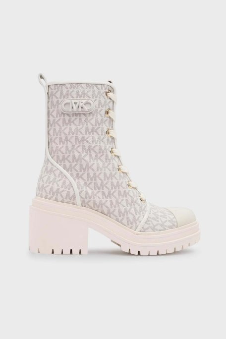Michael Kors Kalın Tabanlı Fermuarlı 40F3HYME5B150 Bayan Bot 40F3HYME5B 150 EKRU - Michael Kors