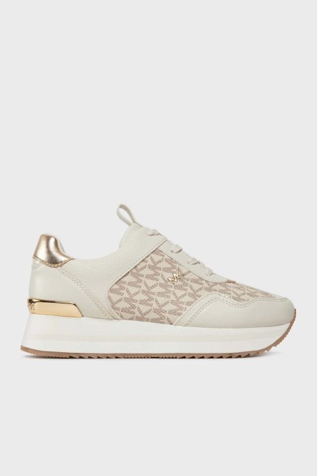 Michael Kors Logolu Platform Sneaker 43R4RNFSAB150 Bayan Ayakkabı 43R4RNFSAB 150 BEJ - Michael Kors