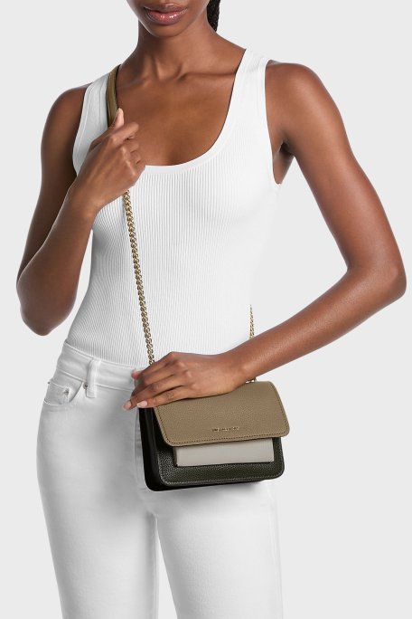 Michael Kors Logolu Zincir Askılı 32F5GC7C1T293 Bayan Çanta 32F5GC7C1T 293 TOPRAK - Michael Kors (1)