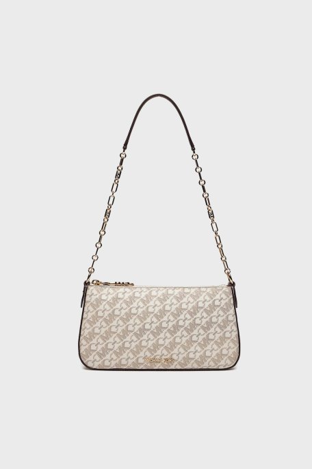 Michael Kors Logolu Zincir Askılı 32H3G8EW6B099 Bayan Çanta 32H3G8EW6B 099 EKRU - Michael Kors