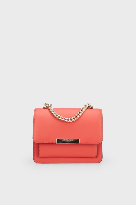 Michael Kors Logolu Zincir Askılı 32T0LJ4C0L633 Bayan Çanta 32T0LJ4C0L 633 MERCAN - Michael Kors