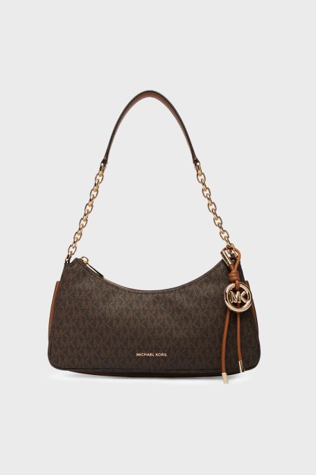 Michael Kors Logolu Zincir Askılı Kadın Çanta 32R6GY5W6B 252 KAHVE - Michael Kors