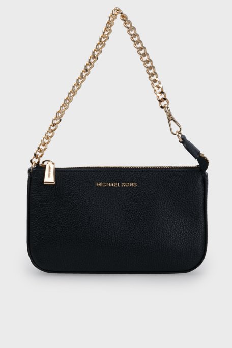 Michael Kors Logolu Zincir Askılı Pouches and Clutches Kadın Çanta 32F7GFDW6L 001 SİYAH - Michael Kors