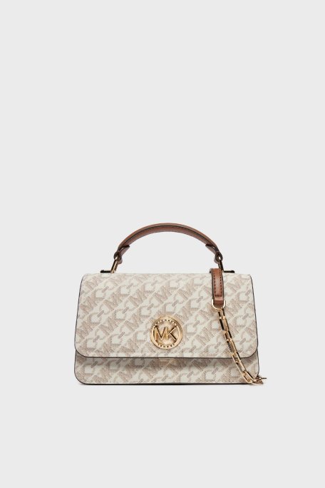 Michael Kors Monogram Logolu Çıkarılabilir Askılı 32T4GD8C5B099 Kadın Çanta 32T4GD8C5B 099 EKRU - Michael Kors