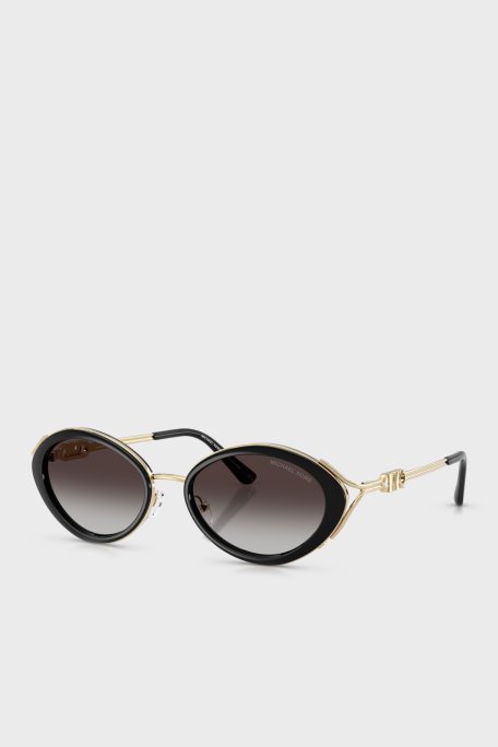 Michael Kors Oval Güneş 0MK117930058G53 Kadın Gözlük 0MK1179 30058G 53 Siyah - Michael Kors