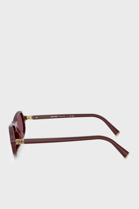 Mıu Mıu Asimetrik Güneş Kadın Gözlük 0MUB10S U26L20Y 55 VİŞNE - Miu Miu (1)