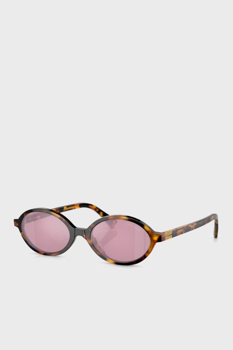 Miu Miu Logolu Güneş Bayan Gözlük 0MU 04ZS VAU50D 50 Kahve - Miu Miu