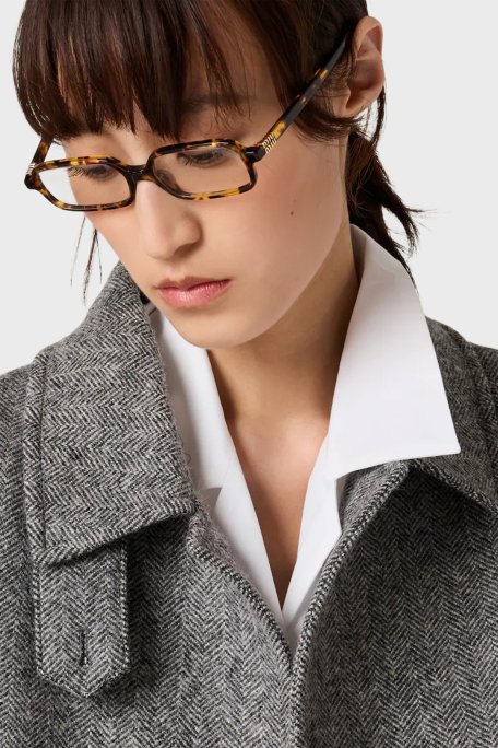 Miu Miu Logolu Güneş Bayan Gözlük 0MU 11ZS 14L08N 51 Kahve - Miu Miu (1)