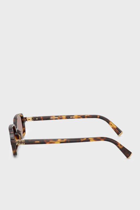 Miu Miu Logolu Güneş Bayan Gözlük 0MU 11ZS 14L20I 51 Kahve - Miu Miu (1)