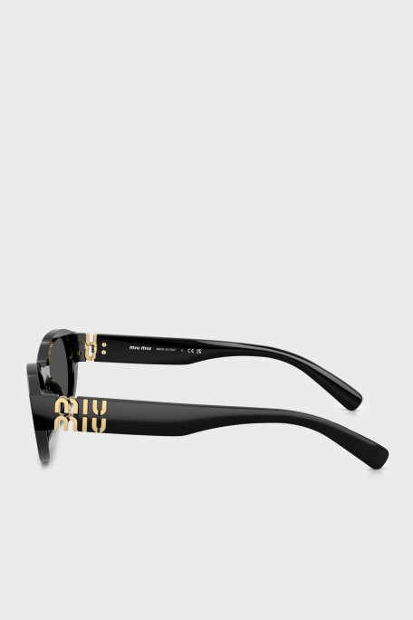 Miu Miu Logolu Güneş Bayan Gözlük 0MU A03S 16K08Z 53 Siyah - Miu Miu (1)