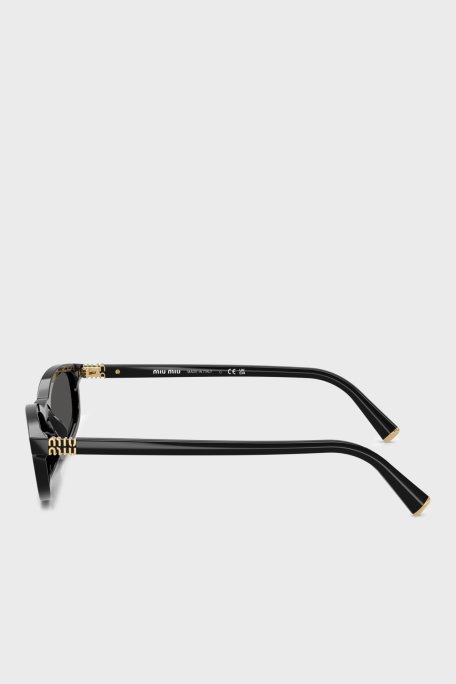 Miu Miu Logolu Güneş Bayan Gözlük 0MU A06S 16K08Z 54 Siyah - Miu Miu (1)
