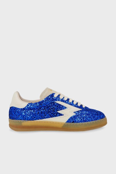 Moaconcept Deri Logolu Sim Detaylı Sneaker Kadın Ayakkabı CL003 LACİVERT - Moaconcept