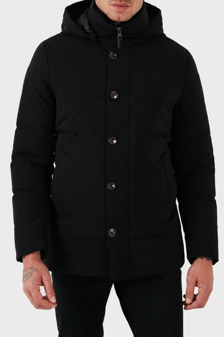 ecore Regular Fit Astarlı Çıkarılabilir Kapüşonlu Erkek Mont F07MUCX581 185 99 SİYAH - Montecore (1)