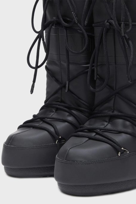 Moon Boot Logolu Bağcıklı Su İtici Bayan Kar Botu 80D1402760 N001 SİYAH - Moon Boot (1)