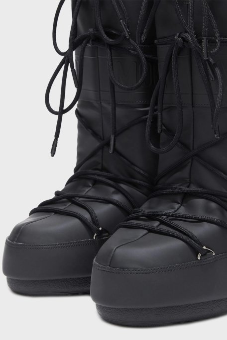 Moon Boot Logolu Bağcıklı Su İtici Kadın Kar Botu 80D1402760 N001 SİYAH - Moon Boot (1)