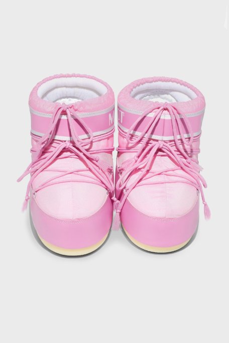 Moon Boot Logolu Bağcıklı Su İtici Bayan Kar Botu 80D1409340 J001 PEMBE - Moon Boot (1)
