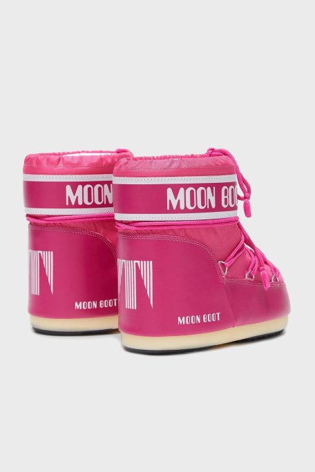 Moon Boot Logolu Bağcıklı Su İtici Kadın Kar Botu 80D1409340J 003 FUŞYA - Moon Boot (1)