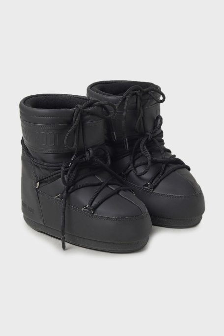 Moon Boot Logolu Bağcıklı Su İtici Bayan Kar Botu 80D1409380 N001 SİYAH - Moon Boot (1)