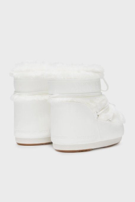 Moon Boot Suni Kürk Detaylı Su İtici Yalıtımlı Bayan Kar Botu 14093900 002 BEYAZ - Moon Boot (1)