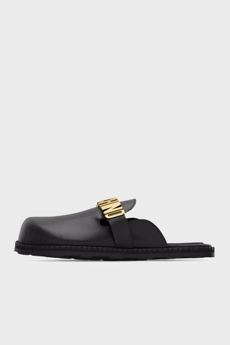 Moschino Logolu Kadın Terlik MA10162G1O261MPMF0 000 SİYAH - Moschino (1)