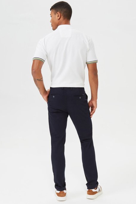 Nautica Streç Pamuklu Normal Bel Slim Fit Chino Erkek Pantolon P01000T 4NV LACİVERT - Nautica (1)