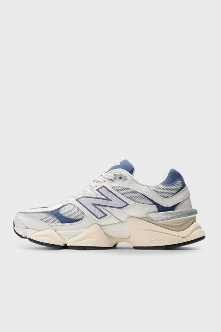 New Balance Logolu Deri Sneaker Bayan Ayakkabı U9060AGB BEYAZ-LACİVERT - New Balance (1)