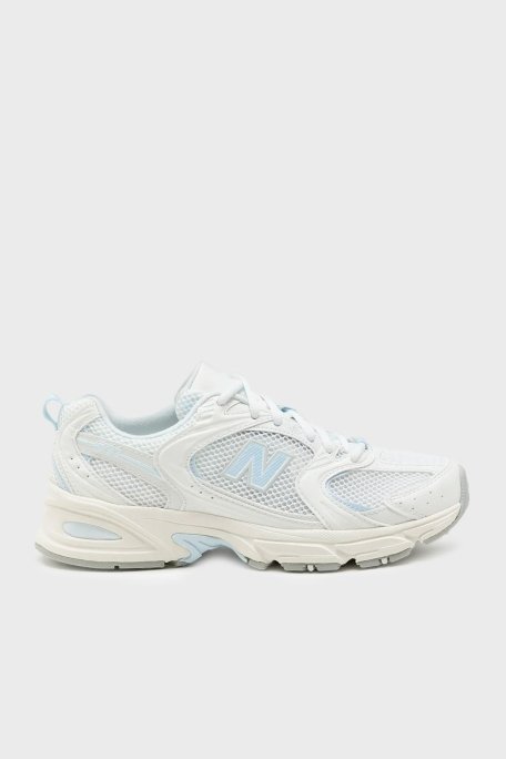 New Balance Logolu File Detaylı Sneaker Bayan Ayakkabı U530CSD BEYAZ-MAVİ - New Balance