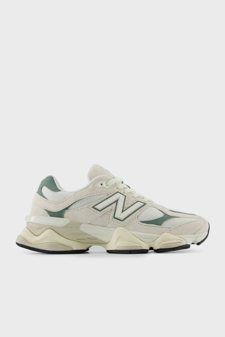 New Balance Logolu Hakiki Deri Kalın Tabanlı Sneaker Unisex Ayakkabı U9060EEI BEYAZ - New Balance