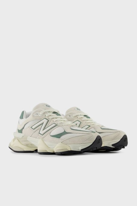 New Balance Logolu Hakiki Deri Kalın Tabanlı Sneaker Unisex Ayakkabı U9060EEI BEYAZ - New Balance (1)