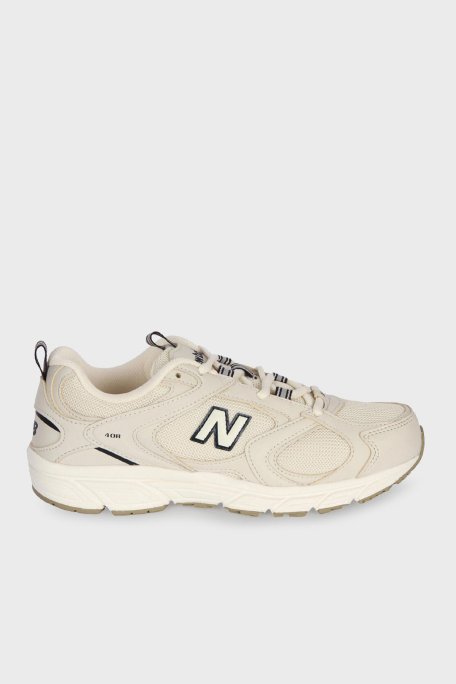 New Balance NB Lifestyle Logolu Bağcıklı Sneaker Unisex Ayakkabı ML408BJ BEJ - New Balance