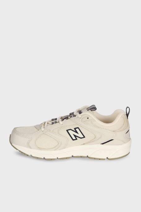 New Balance NB Lifestyle Logolu Bağcıklı Sneaker Unisex Ayakkabı ML408BJ BEJ - New Balance (1)
