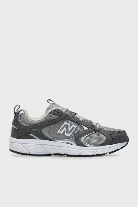 New Balance NB Lifestyle Logolu Bağcıklı Sneaker Unisex Ayakkabı ML408GSU GRİ-GRİ - New Balance