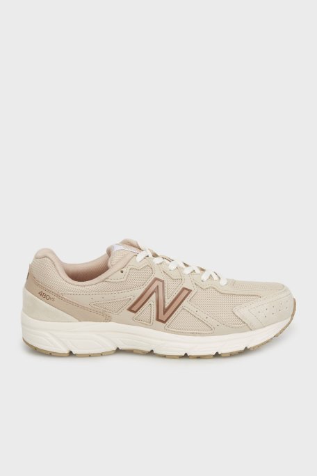 New Balance NB Lifestyle Logolu File Detaylı Sneaker Unisex Ayakkabı M480CR5 BEJ - New Balance