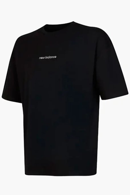 New Balance NB Lifestyle Regular Fit Bisiklet Yaka Logolu Unisex T Shirt UNT3535-BK SİYAH - New Balance