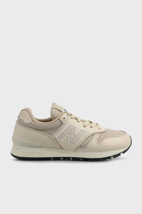 New Balance NB Lifestyle Süet Deri Karışımlı Logolu Sneaker Bayan Ayakkabı WL565LWW BEJ - New Balance