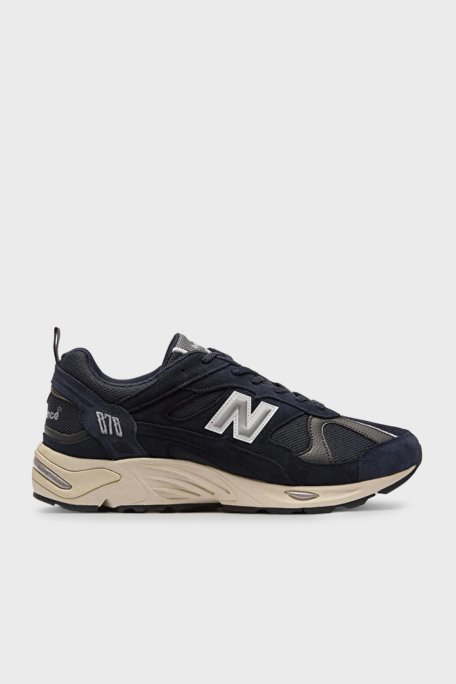 New Balance NB Lifestyle Süet Deri Karışımlı Logolu Sneaker Unisex Ayakkabı CM878NV1 LACİVERT - New Balance