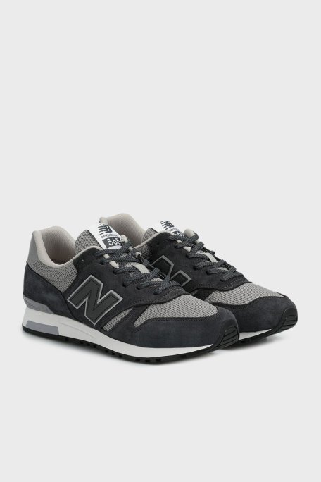 New Balance NB Lifestyle Süet Detaylı Sneaker Erkek Ayakkabı ML565AGG ANTRASİT - New Balance (1)