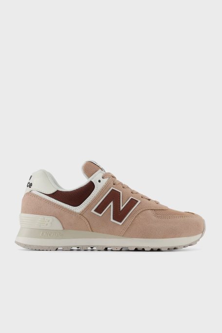 New Balance NB Lifestyle Süet Sneaker Bayan Ayakkabı WL574DO2 BEJ - New Balance