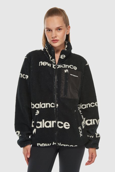 New Balance Regular Fit Logolu Dik Yaka Unisex Sweat 0UNC3358BK SİYAH - New Balance (1)